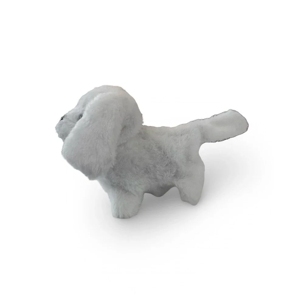 Dog small barking toy white